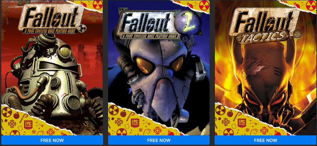 Trilogy of Fallout Games Now Free in Epic Store